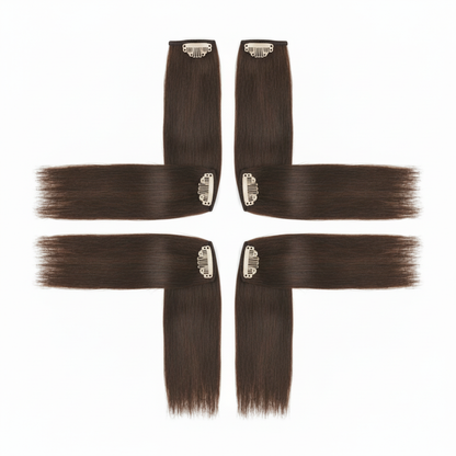 Straight #4 clip-in extensions
