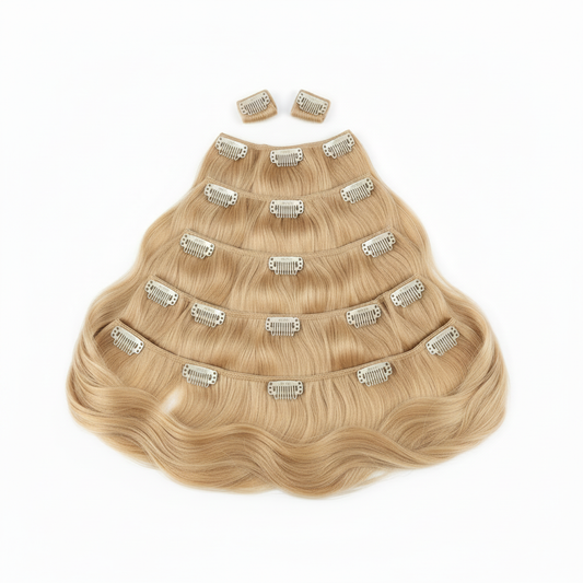 Straight 613 clip-in extensions